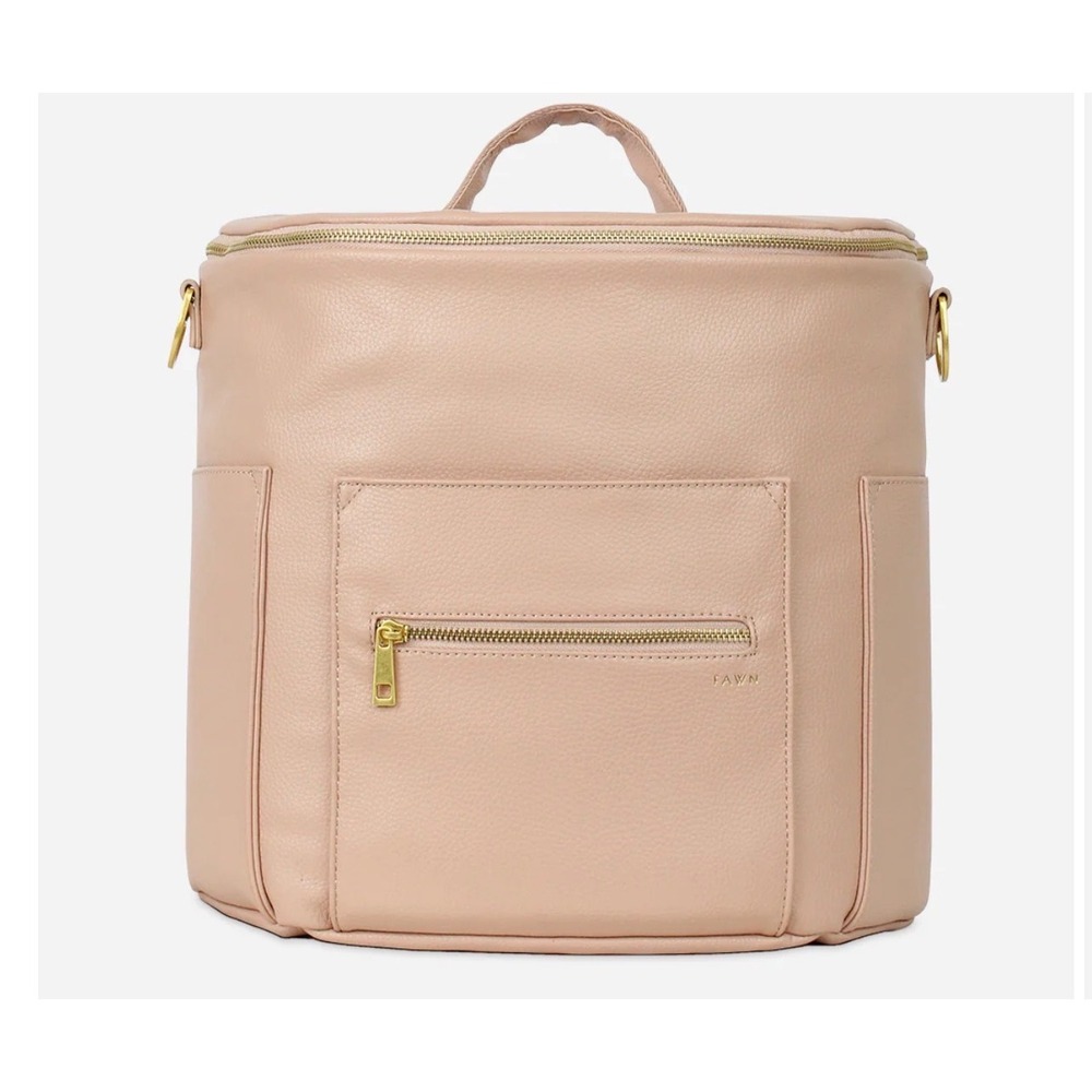 Fawn Design The Original Diaper Bag Warm Blush Vegan Leather Backpack NEW Unisex - Picture 2 of 12